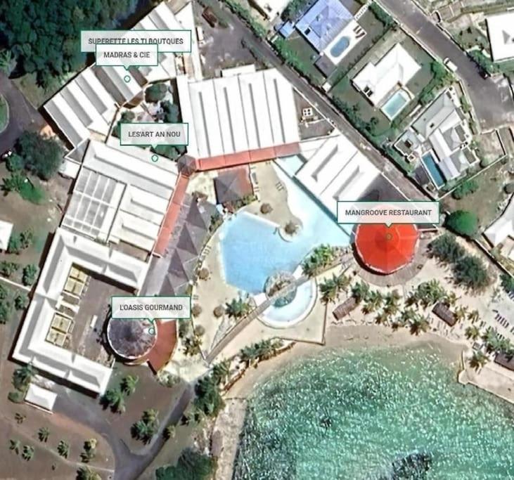 Studio Bord De Mer Avec Piscine - Le Manganao, Saint-Francois Exterior foto